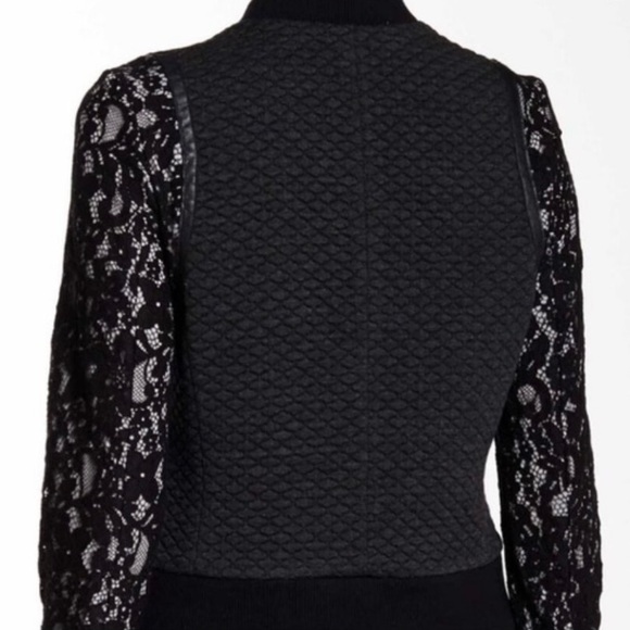 Rebecca Taylor Black Bomber Jacket - Picture 2 of 5